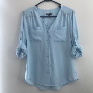 Sky blue blouse from Express
